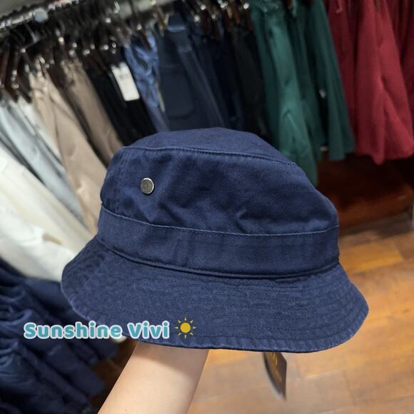 NEW Polo Ralph Lauren Polo Bear Twill Bucket Hat Cap Blue s/m - Picture 4 of 5